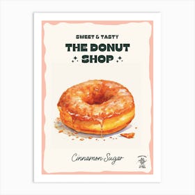 Cinnamon Sugar Donut The Donut Shop 1 Art Print