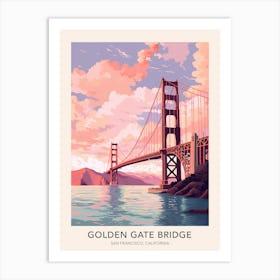Golden Gate Bridge San Francisco Travel Poster Art Print