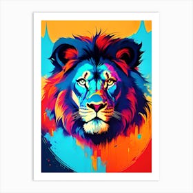 Lion Painting 6 Art Print