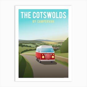 The Cotswolds By Campervan Art Print