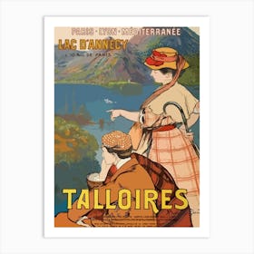 Talloires, Lake Annecy, France Art Print