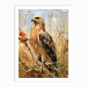Bird Painting Hawk 1 Art Print