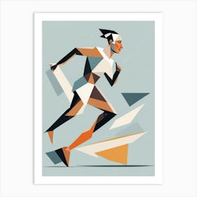 Runner Illustration Art Print