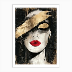 Gold And Black Canvas Print 16 Art Print