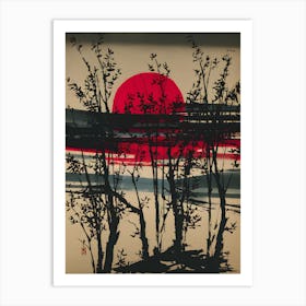 Asian Sunset 1 Art Print