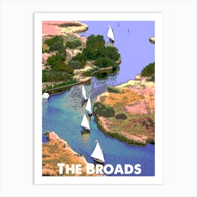 The Broads, Norfolk Broads, Norfolk, Nature, Art, Wall Print Art Print