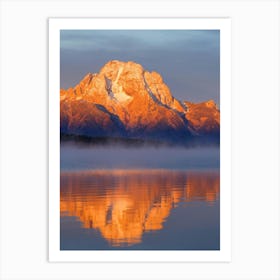 Sunrise At Grand Teton Art Print