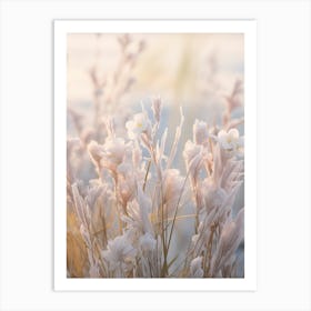 Frosty Botanical Freesia 2 Art Print