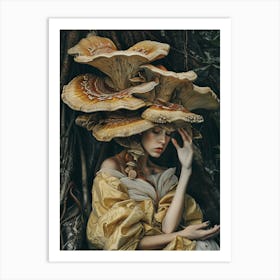 The mushroom woman Art Print