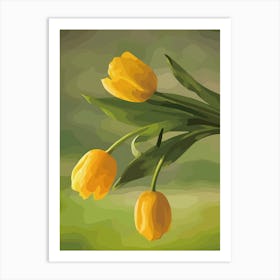 Yellow Tulips 7 Art Print