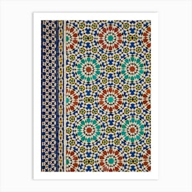 Moroccan zellige 5 Art Print