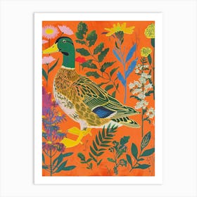 Spring Birds Mallard Duck 3 Art Print