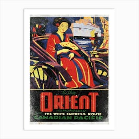 Vintage Travel Poster ― Orient Canadian Pacific Art Print