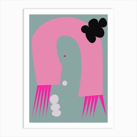 Pink Abstract Art Print