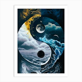 Yin Yang Art Print