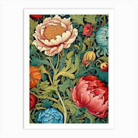 Wallpaper Floral Pattern 6 Art Print