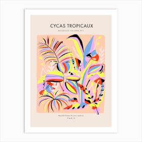 Botanic Collection - Peach Fuzz - Jungle Tropicale Cycas Art Print Art Print