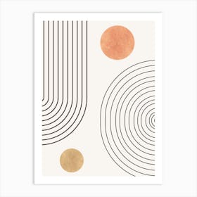 Abstract Circles 3 Art Print