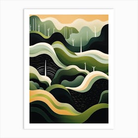 Pastoral Abstract Minimalist 7 Art Print