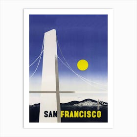 San Francisco, Vintage Travel Poster Art Print