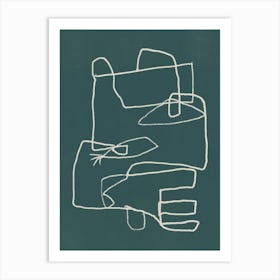 Drawing Of A Hand Art Print