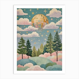 Disco Ball In The Sky Art Print