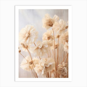 Boho Dried Flowers Geranium 1 Art Print