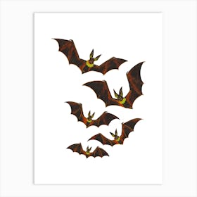 Bats Flying Art Print