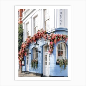 London Floral Cafe Art Print