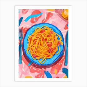 Illustration Of Spaghetti Art Print