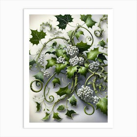 Ivy And Mistletoe Botanic 1 Art Print