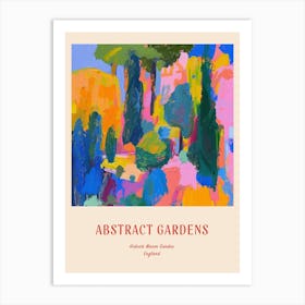 Colourful Gardens Hidcote Manor Garden United Kingdom 3 Red Poster Art Print