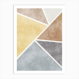 Abstract Triangles Canvas Art Art Print