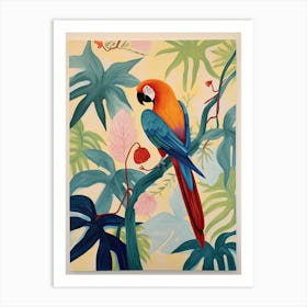 Tropical Parrot 1 Art Print