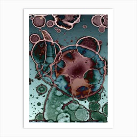 Abstraction Spots On Water Art Print