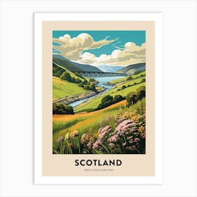 West Highland Way Scotland 2 Vintage Hiking Travel Poster Art Print