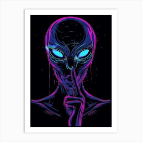 Alien Hand Gesture 1 Art Print