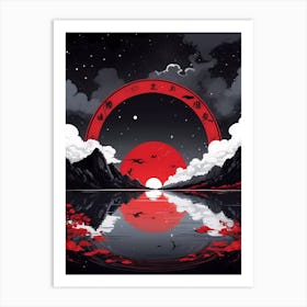 Red Circle Art Print