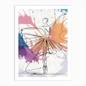 Ballerina Canvas Art Art Print