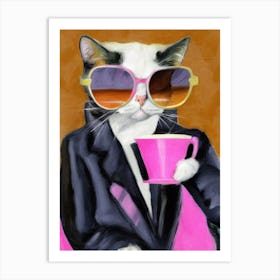 Catpuccino Art Print