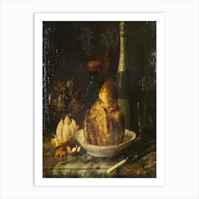 Table With Bread And Wine Art Print