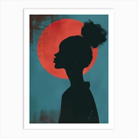 Silhouette Of A Woman 49 Art Print