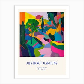 Colourful Gardens Longhouse Reserve Usa 2 Blue Poster Art Print