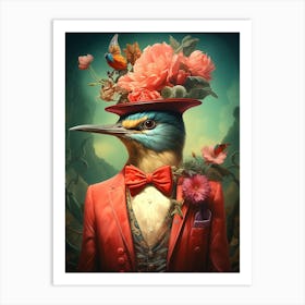 Bird In A Hat Art Print