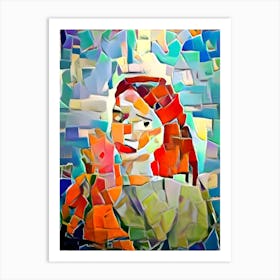 Mosaic Woman Art Print