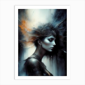 Queen Of Darkness Art Print