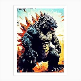 godzilla 4 Art Print