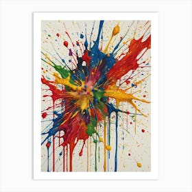 Splatter Painting Art Print