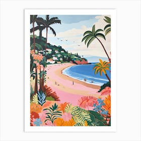 Blackpool Sands, Devon, Matisse And Rousseau Style 1 Art Print