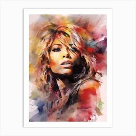 Tina Turner Abstract Painting 4 Art Print